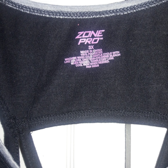 Zone Pro Active Tank, Black - Picture 3 of 4